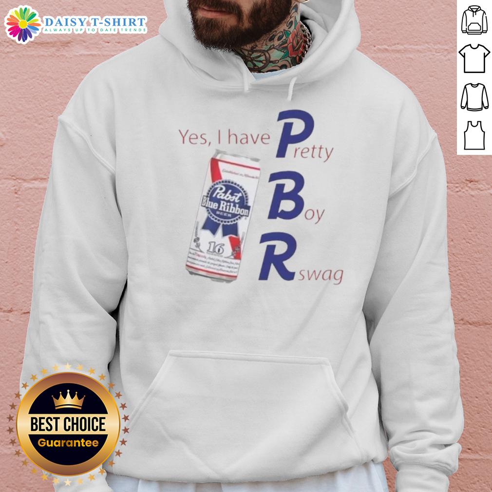 Awesome Pabst Blue Ribbon hoodie featuring 'Yes I Have PBR' design, perfect for fans of PBR and stylish casual wear.