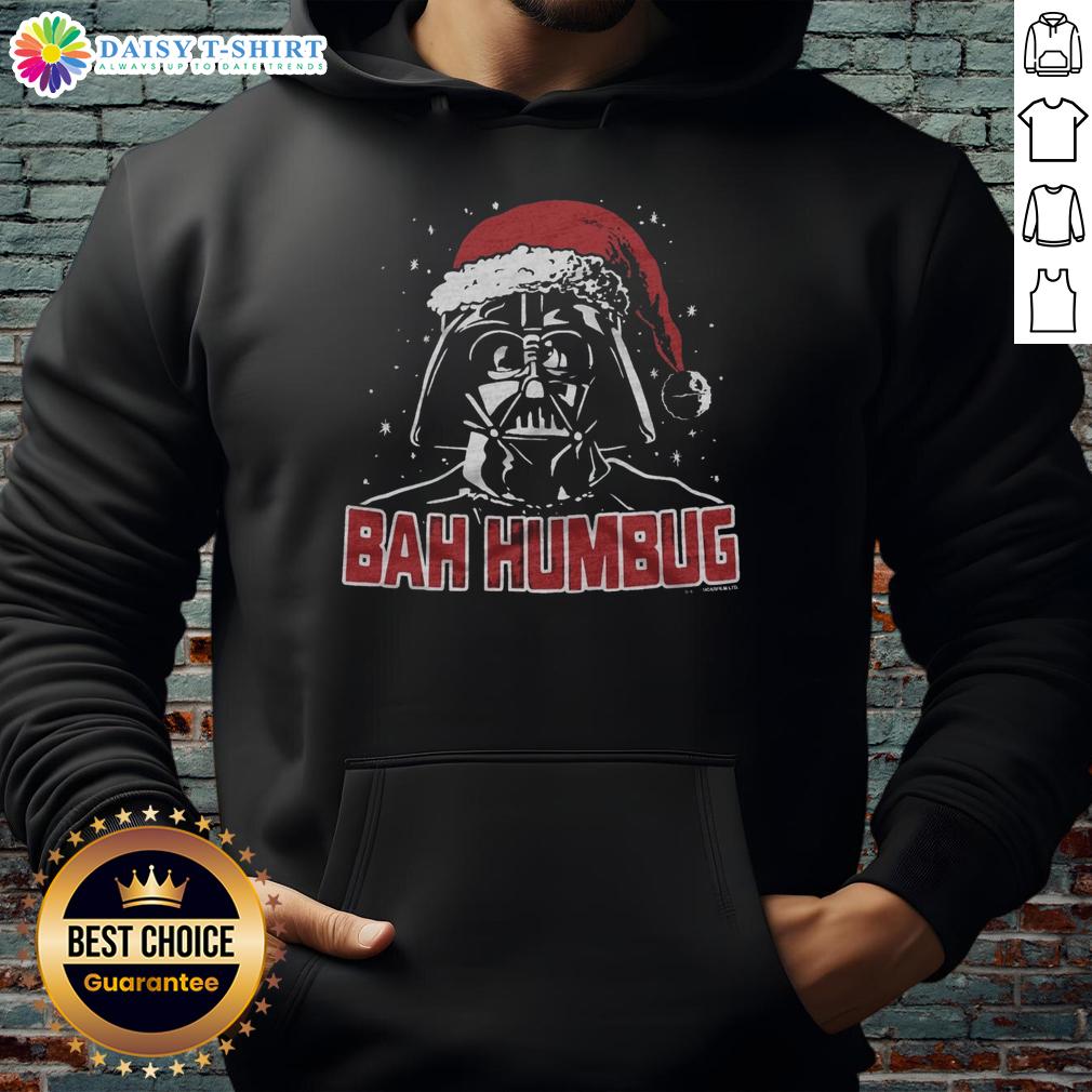 Awesome Star Wars Darth Vader Bah Humbug hoodie featuring a festive design perfect for holiday celebrations.