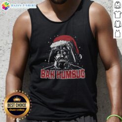 Awesome Star Wars Darth Vader Bah Humbug tank top featuring a festive design perfect for holiday fans and cosplay.