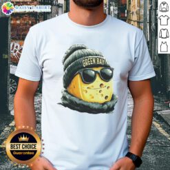 Good Green Bay Packers mascot in a beanie and sunglasses, showcasing team spirit on a stylish t-shirt.