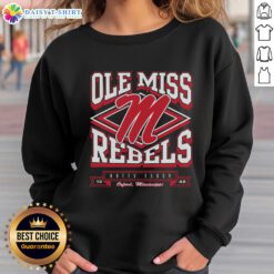 Alt Text: Good Mississippi Rebels Heater Sweatshirt in navy blue, featuring the team's logo and warm, comfortable design.