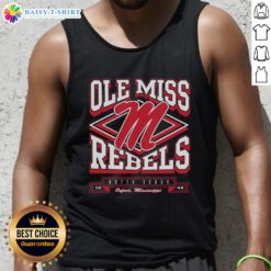 Good Mississippi Rebels heater tank top featuring vibrant team colors and logo, perfect for fans and summer wear.