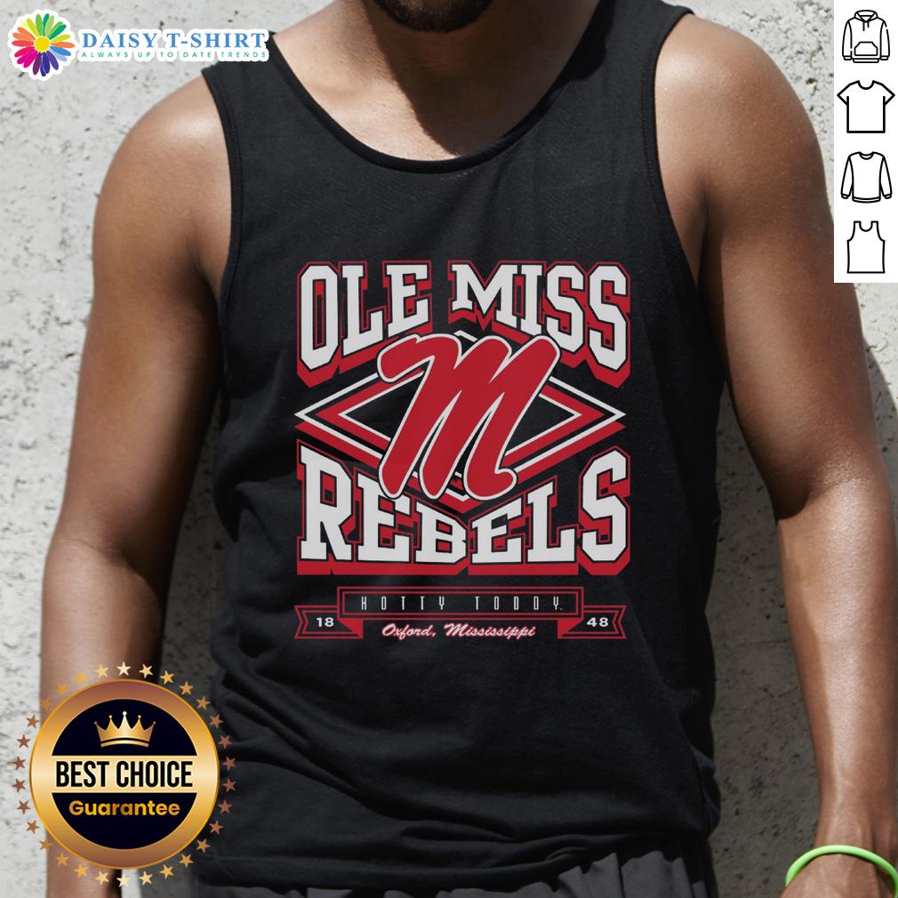 Good Mississippi Rebels heater tank top featuring vibrant team colors and logo, perfect for fans and summer wear.