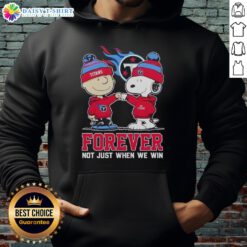 Good Tennessee Titans x Charlie Brown vs Snoopy Forever hoodie featuring playful graphics and team colors for fans.