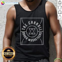 Good Tre Carroll Full Court tank top featuring Xavier Musketeers logo, perfect for fans and sports enthusiasts.