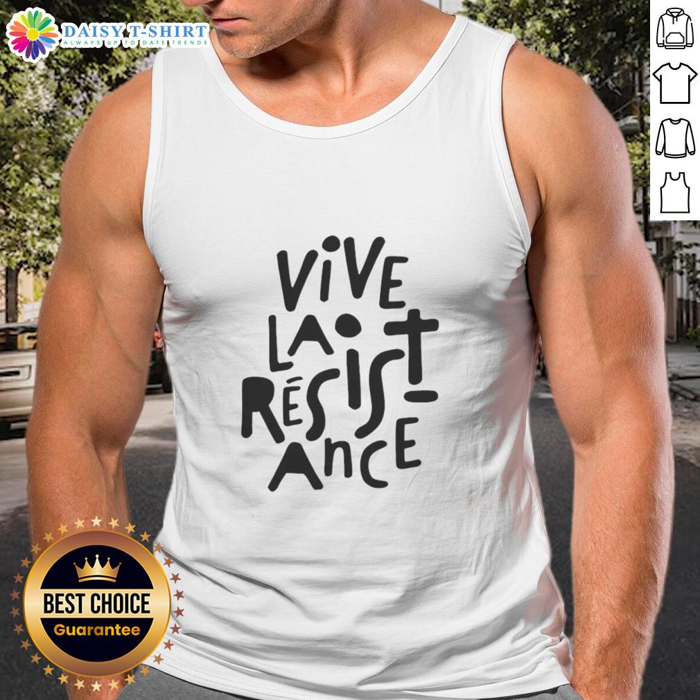 Good Vive La Resistance Tank Top featuring bold graphics and a stylish design, perfect for casual wear and activism.