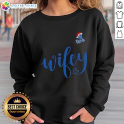 Good Wifey Kansas City Royals Santa Hat Merry Christmas Sweatshirt, festive and stylish for holiday baseball fans.