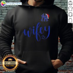 Good Wifey New York Yankees Santa Hat Merry Christmas Hoodie featuring festive design and team logo for holiday cheer.