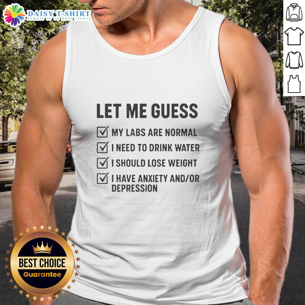 Happy Let Me Guess Labs Are Normal Tank Top featuring a playful design, perfect for dog lovers and casual wear.