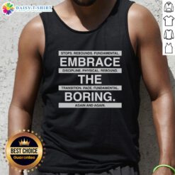 Happy Stops Rebounds Tank Top featuring San Antonio Spurs logo, showcasing discipline and physical fitness.