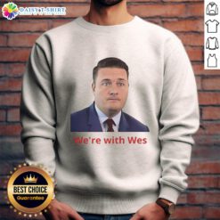 Happy Wes Streeting sweatshirt worn by fans, showcasing vibrant design and supportive message for Wes Streeting.