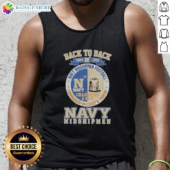 Hot Back-To-Back 2024-2025 Navy Midshipmen Football Commander In Chiefs Trophy Tank Top showcasing team pride.