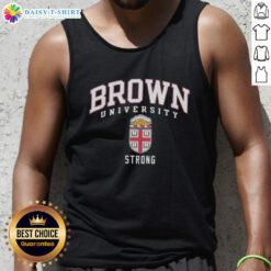 Hot Brown University Strong Logo Tank Top featuring a bold logo design, perfect for school spirit and casual wear.