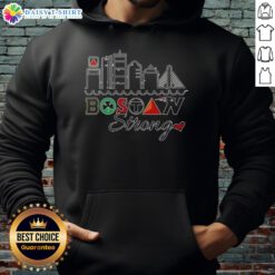 Nice Boston City Sports Strong Skyline Hoodie showcasing Boston's skyline in a stylish design, perfect for fans.