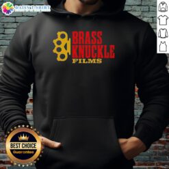 Stylish Nice Brass Knuckle Films hoodie featuring a bold logo, perfect for film enthusiasts and streetwear lovers.