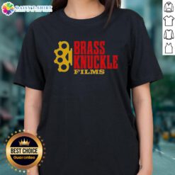 Nice Brass Knuckle Films Ladies Tee featuring a stylish design perfect for film enthusiasts and fashion lovers.
