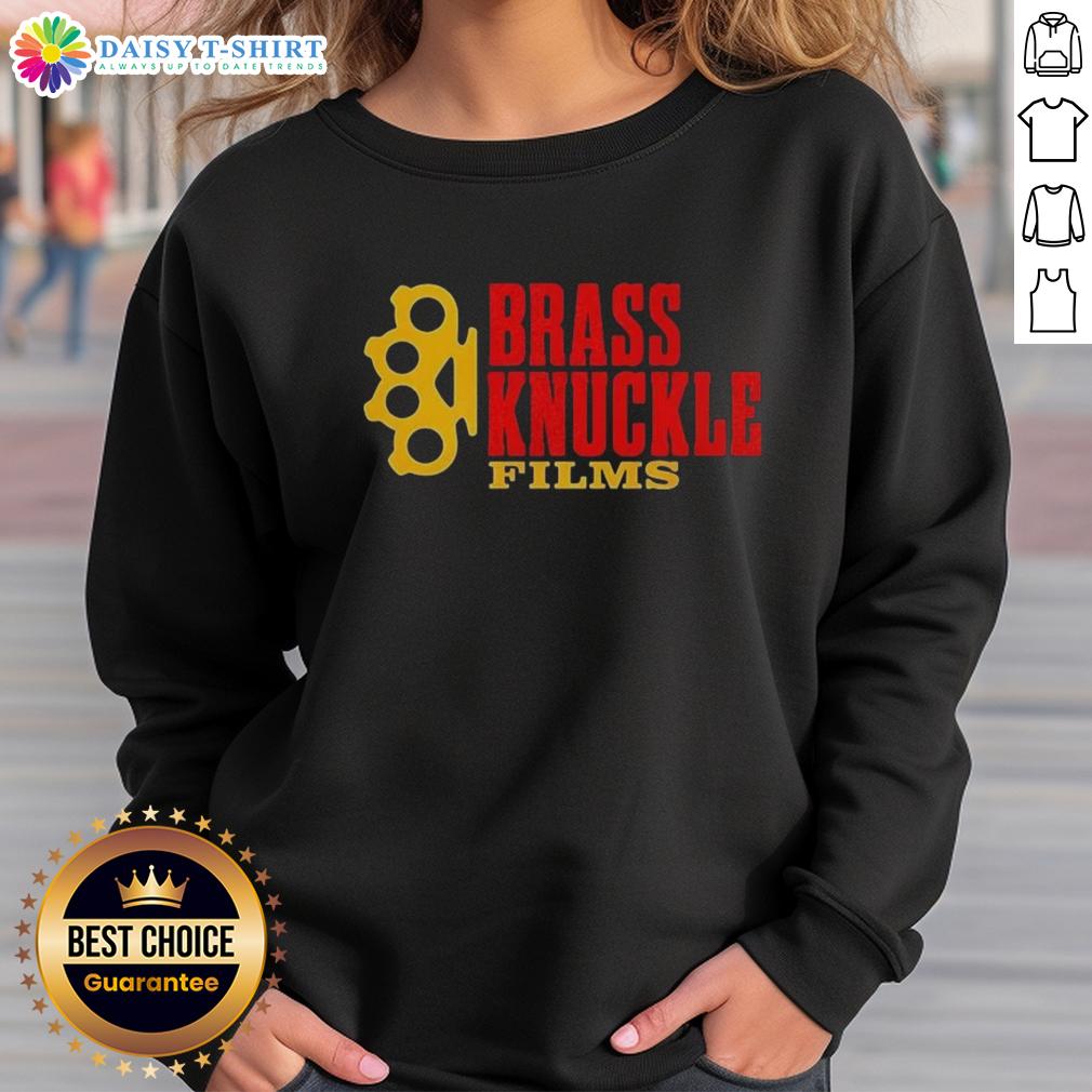 Nice Brass Knuckle Films sweatshirt featuring a bold design and comfortable fit, perfect for film enthusiasts.