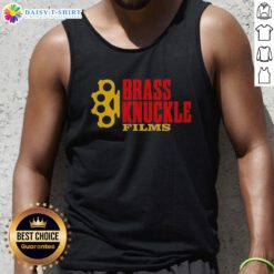 Stylish Nice Brass Knuckle Films tank top featuring a bold graphic design, perfect for casual wear.