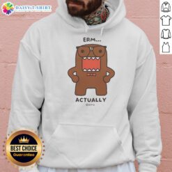 Alt Text: Cute Domo Kun cartoon monster hoodie featuring vibrant colors, perfect for fans of quirky apparel and anime style.