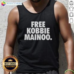 Alt Text: Stylish Nice Free Kobbie Mainoo Manchester United FC tank top, perfect for fans and casual wear.