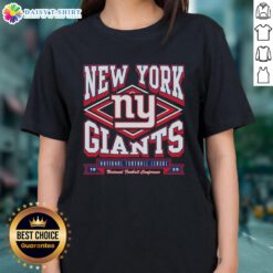 Nice New York Giants heater ladies tee featuring vibrant team colors and stylish design for game day wear.