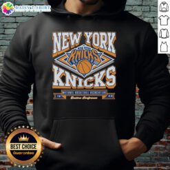 Nice New York Knicks Heater Hoodie in vibrant blue with team logo, perfect for fans looking to stay warm and stylish.
