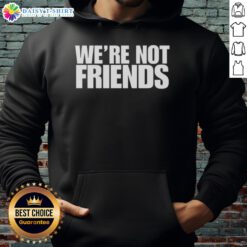 Official Alexa Bliss Charlotte Flair 'We're Not Friends' Hoodie featuring vibrant graphics and stylish design.