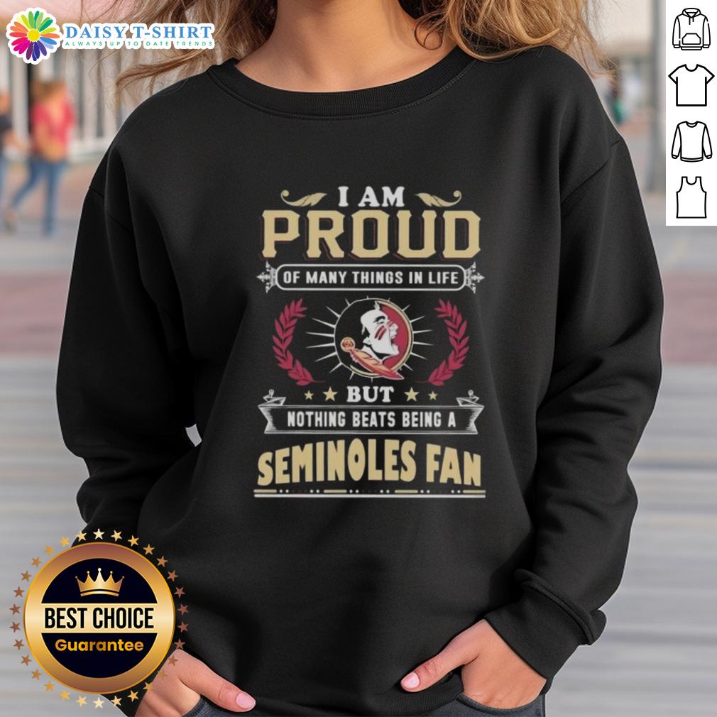 Alt Text: Official Florida State Seminoles fan sweatshirt showcasing pride in being a Seminoles supporter.