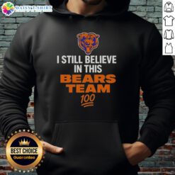 Official I Still Believe In This Bears Team Hoodie in navy blue, showcasing team spirit and stylish design for fans.