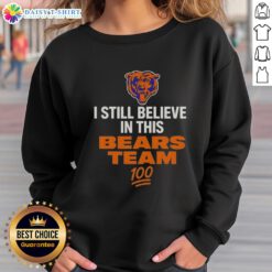 Official I Still Believe In This Bears Team sweatshirt in navy blue, showcasing team spirit and style for fans.
