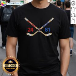 Official Ilya Rozanov and Shane Hollander rivalry t-shirt featuring a bold hockey love line design for fans.