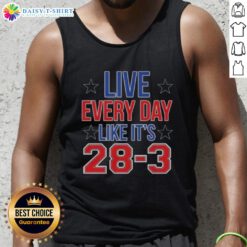 High-quality tank top featuring 'Live Everyday Like It's 28/3' design, perfect for casual wear and summer fashion.