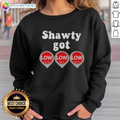 Official Shawty Got Low Diabetes Sweatshirt featuring a stylish design for diabetes awareness and comfort.