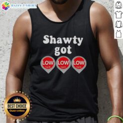 Official Shawty Got Low Diabetes Tank Top featuring a stylish design, perfect for diabetes awareness and casual wear.