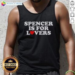 Official Spencer Is For Lovers tank top featuring a stylish design perfect for summer fashion and local pride.