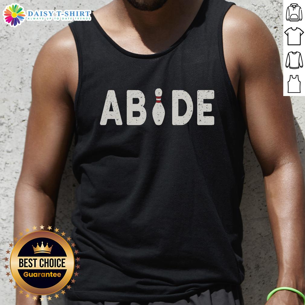 Original Bowling Abide Tank Top featuring a stylish design perfect for bowling enthusiasts and casual wear.