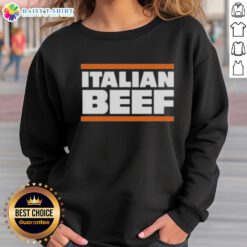 Cozy Original Italian Beef Chicago Bears sweatshirt featuring team colors and logo, perfect for fans and chilly days.