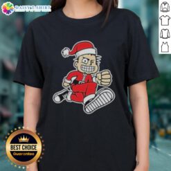 Original MXPX Santa PX Ladies Tee featuring a festive design, perfect for holiday celebrations and casual wear.