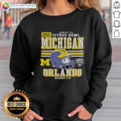 Original Michigan Wolverines Citrus Bowl 2025 sweatshirt in Orlando, showcasing team spirit and style for fans.