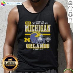 Original Michigan Wolverines Citrus Bowl 2025 tank top featuring vibrant design, perfect for fans in Orlando.
