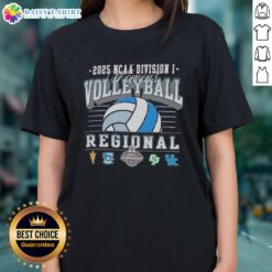 Original NCAA Division I Women's Volleyball Regionals tee featuring Arizona State, Creighton Bluejays, and Cal Poly logos.
