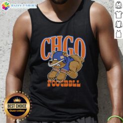 Premium Chicago Bears Football Cartoon Tank Top featuring a vibrant design for fans and casual wear.