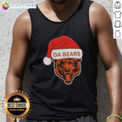 Premium Chicago Da Bears Santa Christmas 2025 tank top featuring festive design for fans celebrating the holidays.