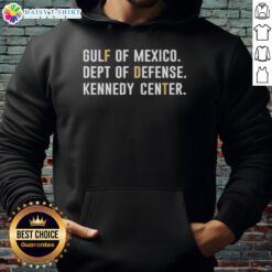 Premium Gulf of Mexico Department of Defense Kennedy Center hoodie featuring a stylish design and comfortable fit.