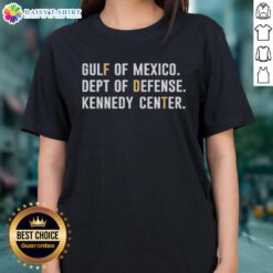 Premium Gulf of Mexico Dept of Defense Kennedy Center ladies tee featuring a stylish design and comfortable fit.
