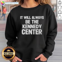 Premium Kennedy Center sweatshirt in navy blue, featuring a stylish design and cozy fit, perfect for any fan.