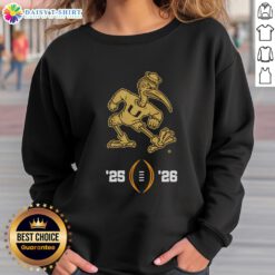 Alt Text: Premium Miami Hurricanes NCAA College Football Playoff 2025-2026 sweatshirt featuring Sebastian the Ibis mascot design.