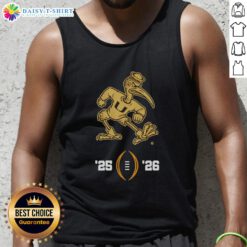Premium Miami Hurricanes NCAA College Football Playoff 2025-2026 tank top featuring Sebastian the Ibis mascot design.