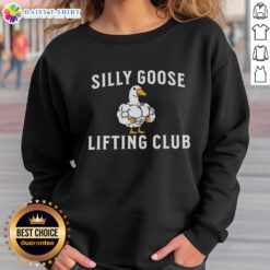 Premium Silly Goose Lifting Club Muscle Sweatshirt in vibrant colors, perfect for gym enthusiasts and casual wear.
