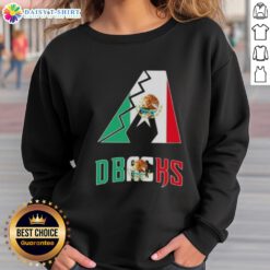 Pretty Arizona Diamondbacks baseball sweatshirt featuring a vibrant Mexican flag design, perfect for sports fans.